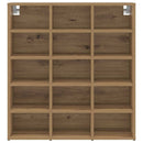 vidaXL Cipőszekrény Artisan tölgy 77,5 x 30 x 83,5 cm Faanyag