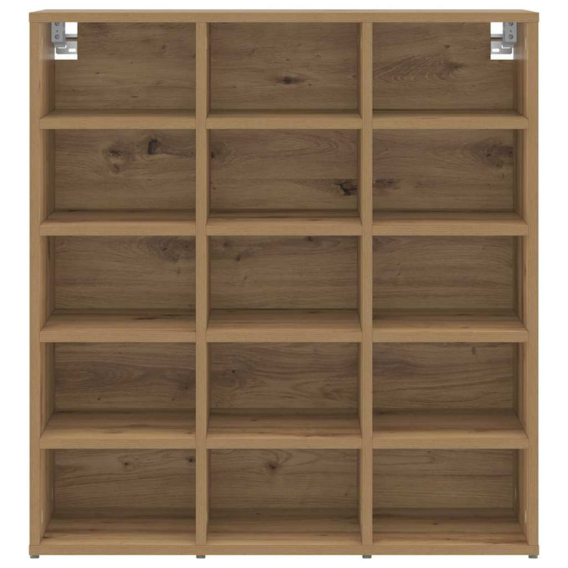 vidaXL Cipőszekrény kézműves tölgy 77.5 x 30 x 83.5 cm Faanyag