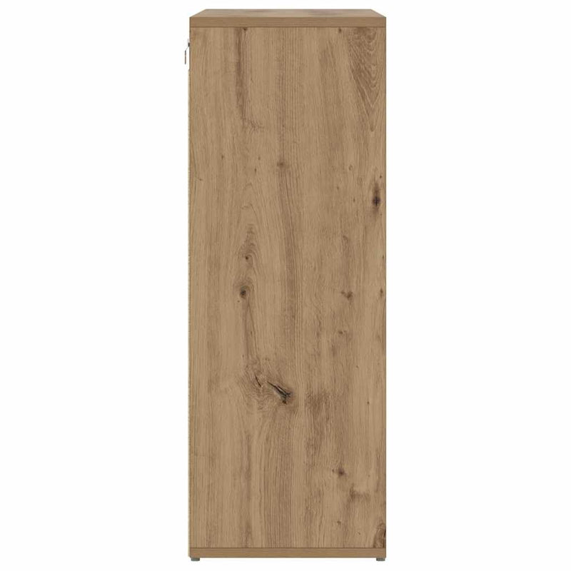vidaXL Cipőszekrény kézműves tölgy 77.5 x 30 x 83.5 cm Faanyag