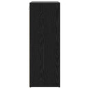 vidaXL Cipőszekrény polcokkal Fekete tölgy 77,5 x 30 x 83,5 cm Faanyag