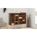 vidaXL Cipőszekrény polcokkal Öreg fa 103 x 30 x 67 cm Faanyag