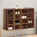 vidaXL Cipőszekrény polcokkal Öreg fa 103 x 30 x 67 cm Faanyag