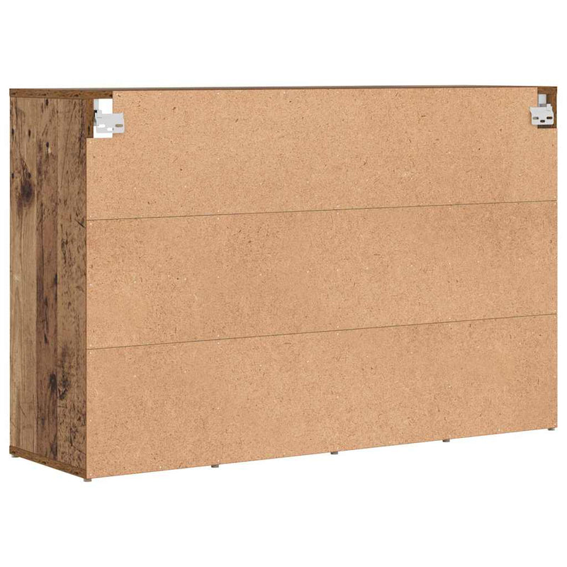 vidaXL Cipőszekrény polcokkal tárolóval Régi fa 103x30x51 cm Faanyag