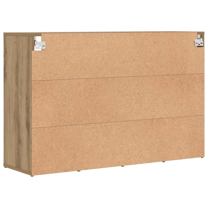 vidaXL Cipőszekrény polcokkal kézműves tölgy 103 x 30 x 67 cm Faanyag