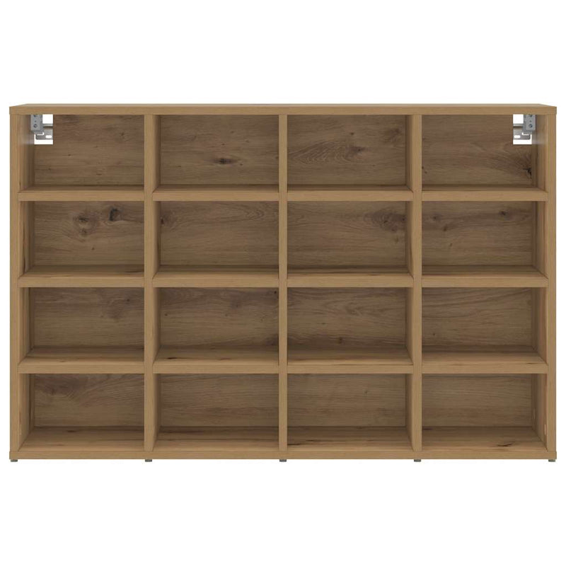 vidaXL Cipőszekrény polcokkal kézműves tölgy 103 x 30 x 67 cm Faanyag