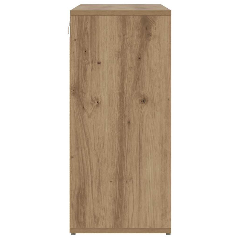 vidaXL Cipőszekrény polcokkal kézműves tölgy 103 x 30 x 67 cm Faanyag