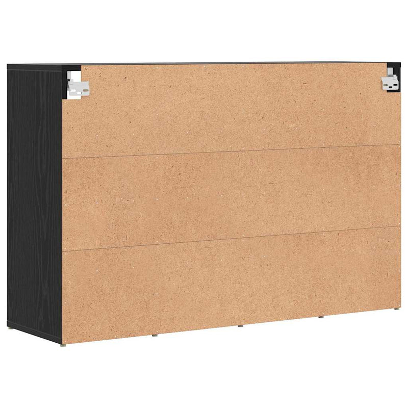 vidaXL Cipőszekrény polcokkal Musta tammi 103 x 30 x 67 cm Faanyag