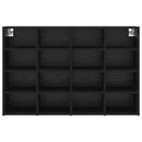 vidaXL Cipőszekrény polcokkal Fekete tölgy 103 x 30 x 67 cm Faanyag