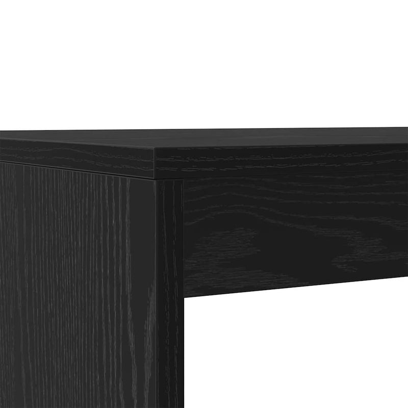 vidaXL Étkezőgarnitúra 2 pcs Musta tammi 97 x 47 x 75 cm Faanyag