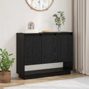vidaXL Széf Fekete tölgy 97 x 29 x 75 cm Faanyag