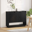 vidaXL Széf Fekete tölgy 97 x 29 x 75 cm Faanyag