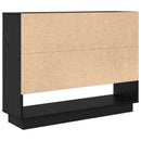 vidaXL Széf Fekete tölgy 97 x 29 x 75 cm Faanyag