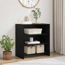 vidaXL Széf Fekete 70 x 41 x 75 cm Faanyag