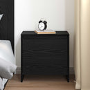vidaXL Éjjeliszekrény Fekete tölgy 45 x 34 x 44,5 cm Faanyag