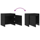 vidaXL Éjjeliszekrény Musta tammi 45 x 34 x 44,5 cm Faanyag