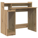 vidaXL Asztal LED -es lámpákkal Artisan tölgy 97 x 45 x 90 cm Faanyag