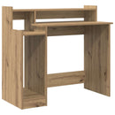 vidaXL Asztal LED -es lámpákkal Artisan tölgy 97 x 45 x 90 cm Faanyag