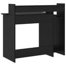 vidaXL Asztal LED -es lámpákkal Fekete tölgy 97 x 45 x 90 cm Faanyag