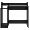 vidaXL Asztal LED -es lámpákkal Fekete tölgy 97 x 45 x 90 cm Faanyag