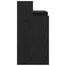 vidaXL Asztal LED -es lámpákkal Fekete tölgy 97 x 45 x 90 cm Faanyag