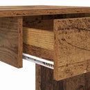 vidaXL Asztal fiókkal tárolóval Öreg fa 100 x 50 x 76 cm Faanyag