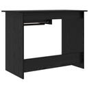 vidaXL Asztal fiókkal tárolóval Fekete tölgy 100 x 50 x 76 cm Faanyag