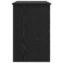 vidaXL Asztal fiókkal tárolóval Fekete tölgy 100 x 50 x 76 cm Faanyag