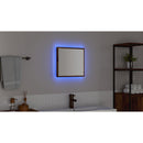 vidaXL LED Fürdőszoba Tükör tükörrel Öreg fa 40 x 37 x 8.5 cm Faanyag