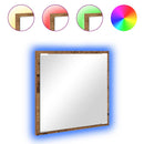 vidaXL LED Fürdőszoba Tükör tükörrel Öreg fa 40 x 37 x 8.5 cm Faanyag