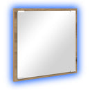 vidaXL LED Fürdőszoba Tükör Artisan tölgy 40 x 37 x 8.5 cm Faanyag