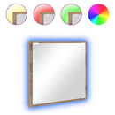 vidaXL LED Fürdőszoba Tükör Artisan tölgy 40 x 37 x 8.5 cm Faanyag