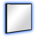 vidaXL LED Fürdőszoba Tükör Fekete tölgy 40 x 37 x 8.5 cm Faanyag