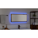 vidaXL Tükör LED -es lámpákkal Öreg fa 90 x 8,5 x 37 cm Faanyag