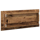 vidaXL Tükör LED -es lámpákkal Öreg fa 90 x 8,5 x 37 cm Faanyag