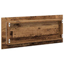 vidaXL Tükör LED -es lámpákkal Öreg fa 90 x 8,5 x 37 cm Faanyag