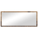 vidaXL Tükör LED -es lámpákkal Öreg fa 90 x 8,5 x 37 cm Faanyag