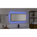 vidaXL Tükör LED -es lámpákkal Artisan tölgy 90 x 8,5 x 37 cm Faanyag
