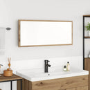 vidaXL Tükör LED -es lámpákkal Artisan tölgy 90 x 8,5 x 37 cm Faanyag