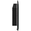 vidaXL Tükör LED -es lámpákkal Fekete tölgy 90 x 8,5 x 37 cm Faanyag