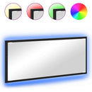 vidaXL Tükör LED -es lámpákkal Fekete tölgy 90 x 8,5 x 37 cm Faanyag