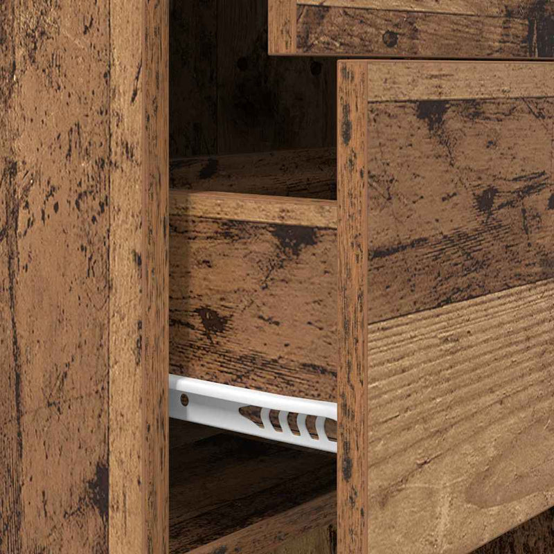 vidaXL Könyvespolc Régi fa 40 x 35 x 180 cm Faanyag