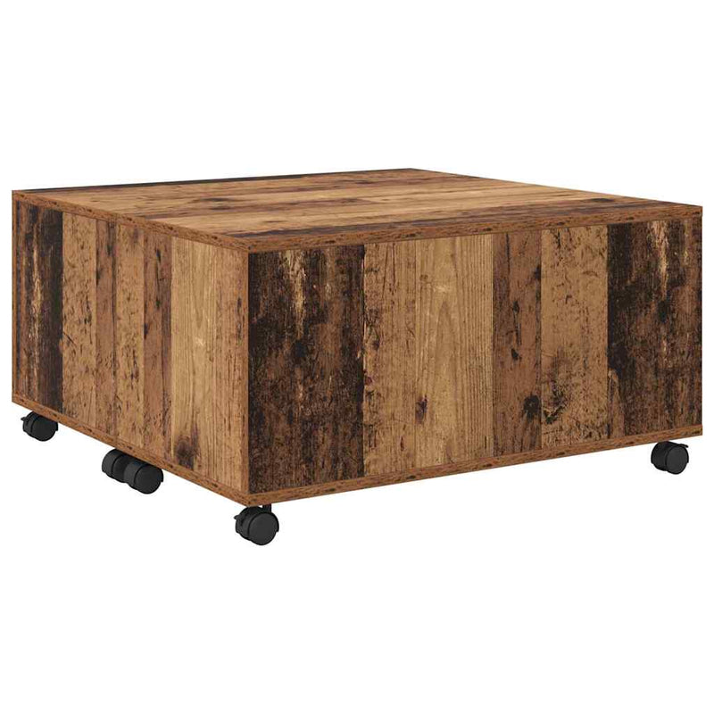 vidaXL Dohányzóasztal Régi fa 75 x 75 x 38 cm Faanyag