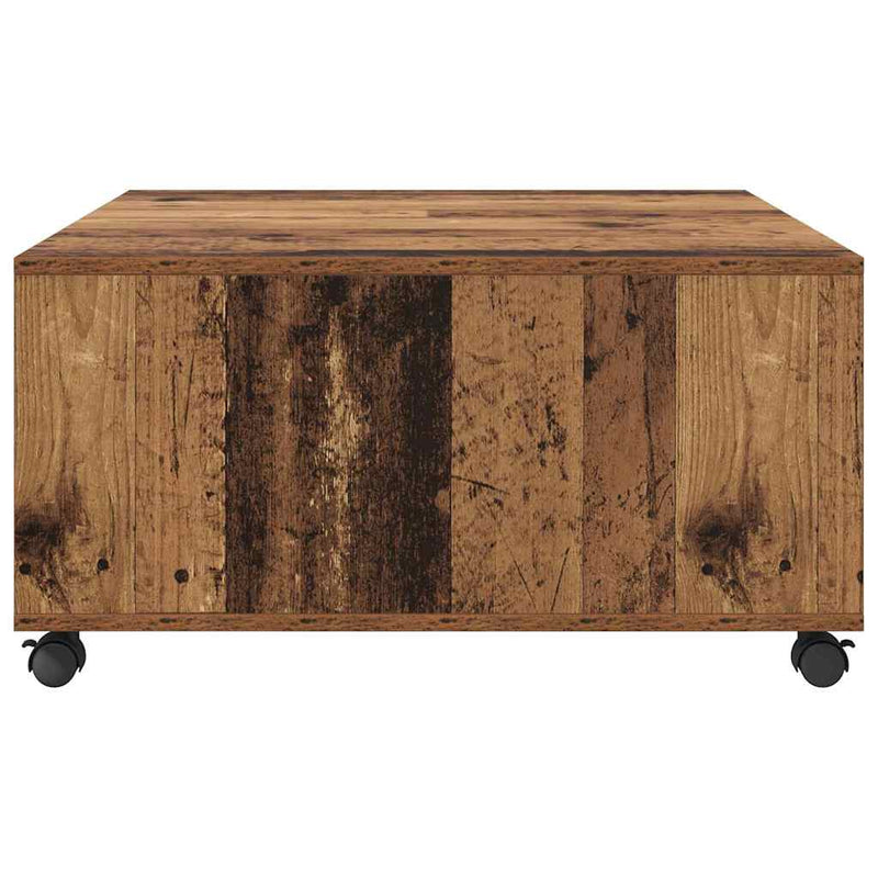 vidaXL Dohányzóasztal Régi fa 75 x 75 x 38 cm Faanyag