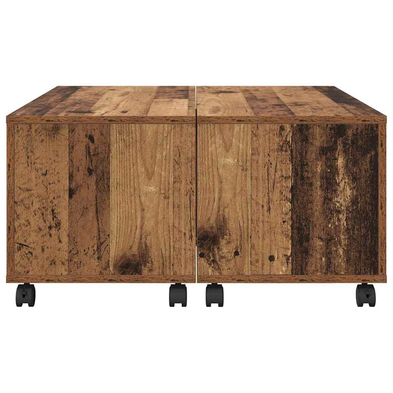 vidaXL Dohányzóasztal Régi fa 75 x 75 x 38 cm Faanyag
