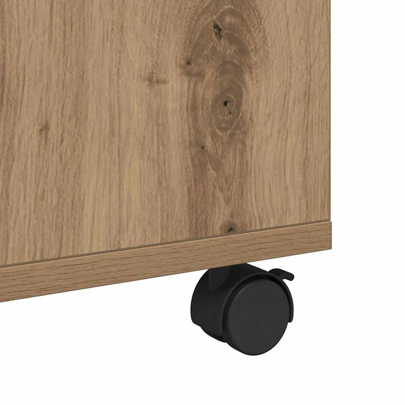 vidaXL Dohányzóasztal kézműves tölgy 75 x 75 x 38 cm Faanyag