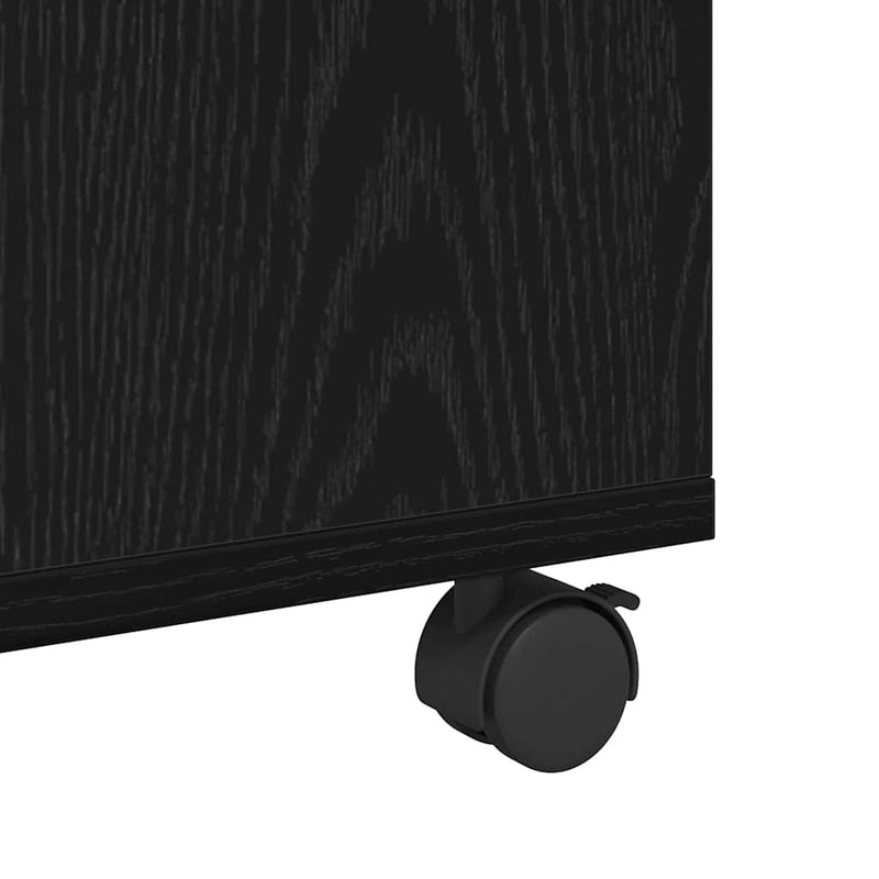 vidaXL Dohányzóasztal Musta tammi 75 x 75 x 38 cm Faanyag
