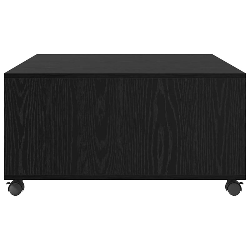 vidaXL Dohányzóasztal Musta tammi 75 x 75 x 38 cm Faanyag