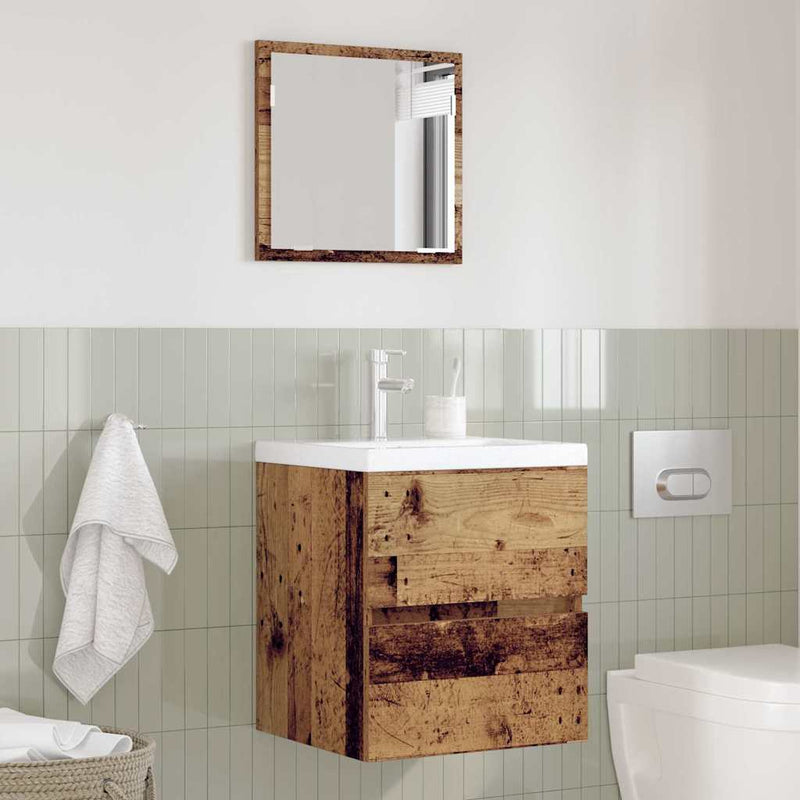 vidaXL Fürdőszoba Szekrény fiókkal Öreg fa 41 x 38.5 x 45 cm Faanyag