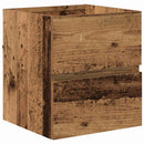 vidaXL Fürdőszoba Székény fiókkal Öreg fa 41 x 38,5 x 45 cm Faanyag