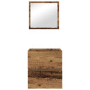 vidaXL Fürdőszoba Székény fiókkal Öreg fa 41 x 38,5 x 45 cm Faanyag